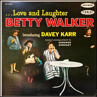 Betty Walker -Love And Laughter original comedy vinyl