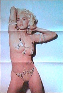 33" x 22" poster with Madonna W 0138 TW (12" 45, U.K. release). Find rare vinyl at Greg's Grooves.