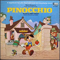 Story And Songs From Pinocchio - 1969 DIsney vinyl with storybook